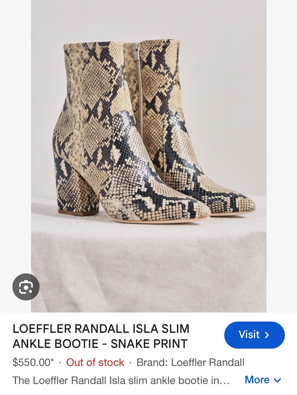 Loeffler Randall Isla slim ankle boot
